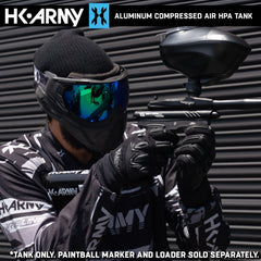 CLEARANCE Used HK Army 26ci / 3000psi Aluminum Compressed Air HPA Paintball Tank - Black - 2024 Hydro