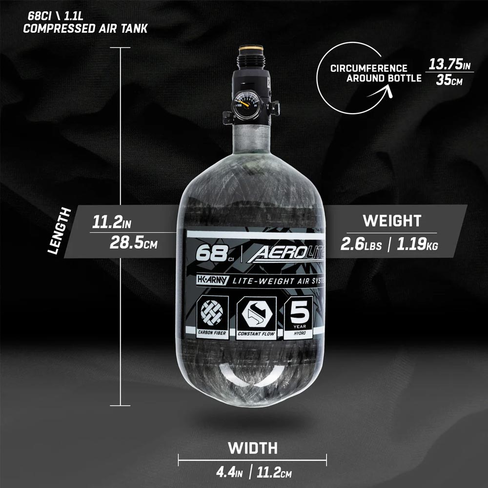 HK Army 4500PSI AEROLITE HPA Compressed Air Tank System