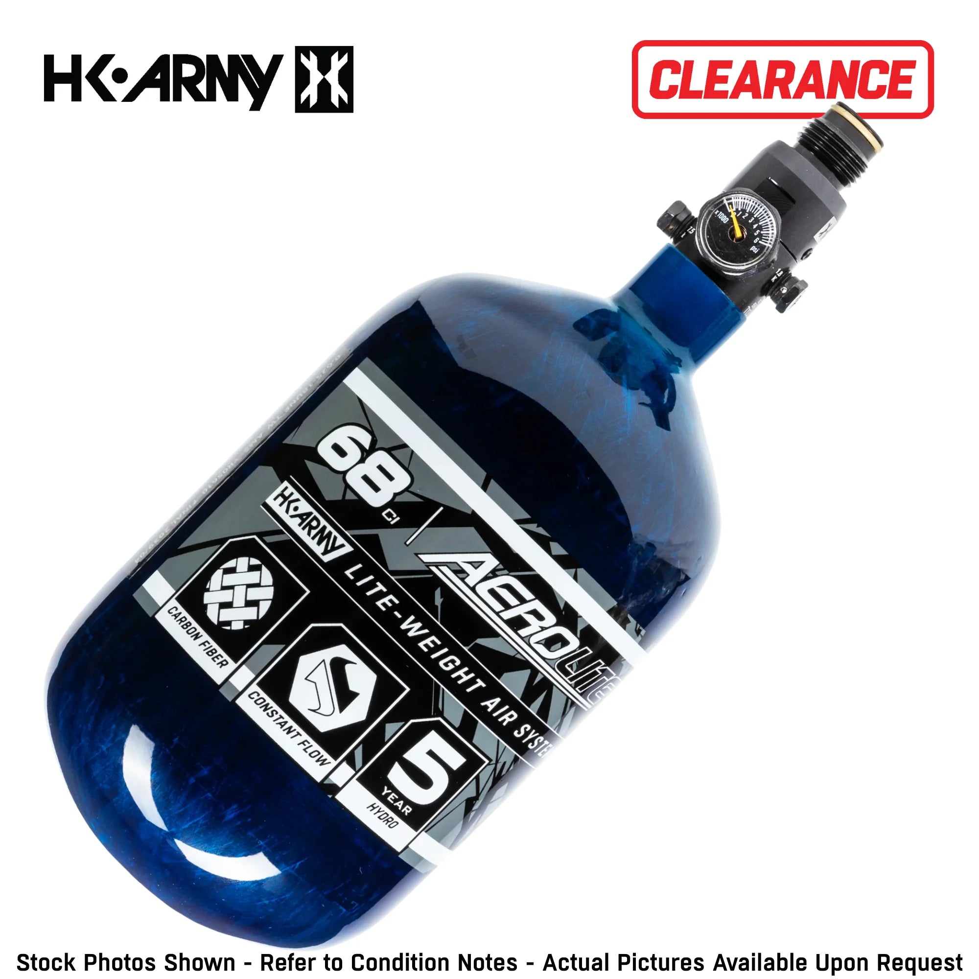 Clearance HK Army 68/4500 AeroLite HPA Compressed Air Tank System - Open Box / Used