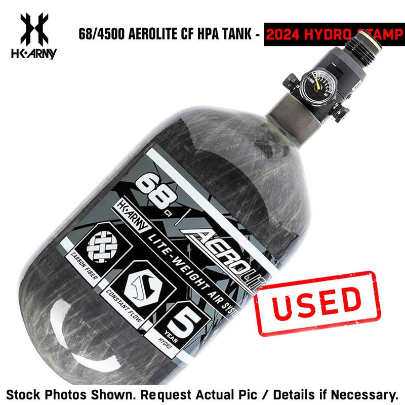 CLEARANCE USED HK Army 68CI/4500PSI AEROLITE HPA Compressed Air Tank System | Smoke | 2024 Hydro