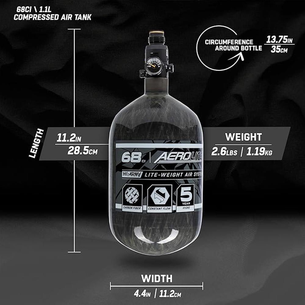 HK Army 4500PSI AEROLITE HPA Compressed Air Tank System