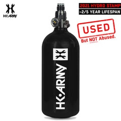 USED BLOWOUT CLEARANCE HK Army 48/3000 Aluminum Compressed Air HPA Paintball Tank - Black - 2021 Hydro Date
