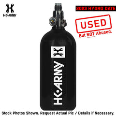 CLEARANCE HK Army 48/3000 Aluminum Compressed Air HPA Paintball Tank - Black - 2023 Hydro Date | Used But NOT Abused