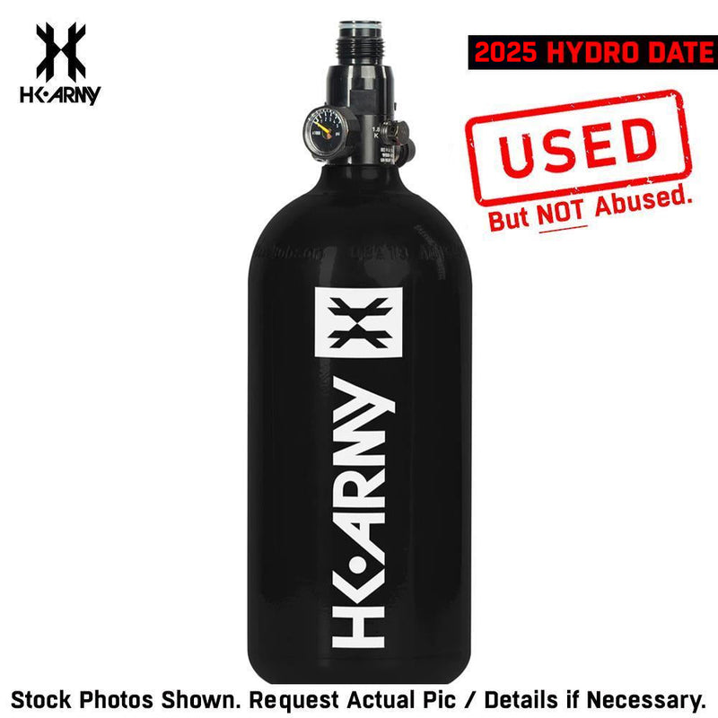 CLEARANCE HK Army 48/3000 Aluminum Compressed Air HPA Paintball Tank - Black - 2025 Hydro Date | Used But NOT Abused