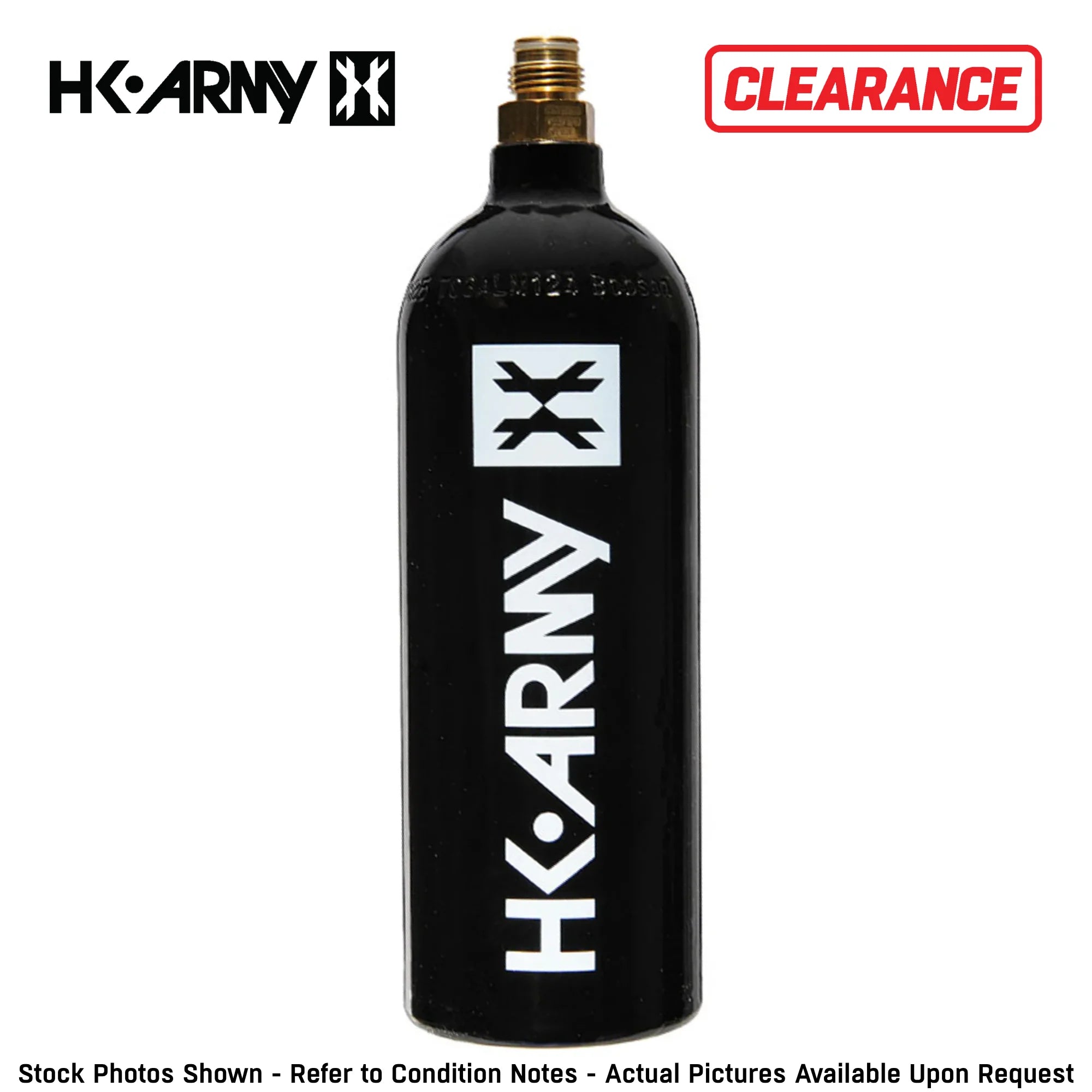 CLEARANCE HK Army 20oz Aluminum CO2 Paintball Tank - Black | 2025 Hydro