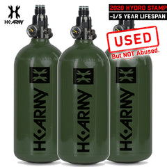 USED BLOWOUT CLEARANCE HK Army 48/3000 Aluminum Compressed Air HPA Paintball Tank - Olive - 2020 Hydro Date