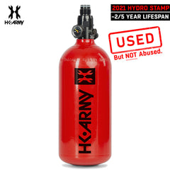 USED BLOWOUT CLEARANCE HK Army 48/3000 Aluminum Compressed Air HPA Paintball Tank - Red - 2021 Hydro Date