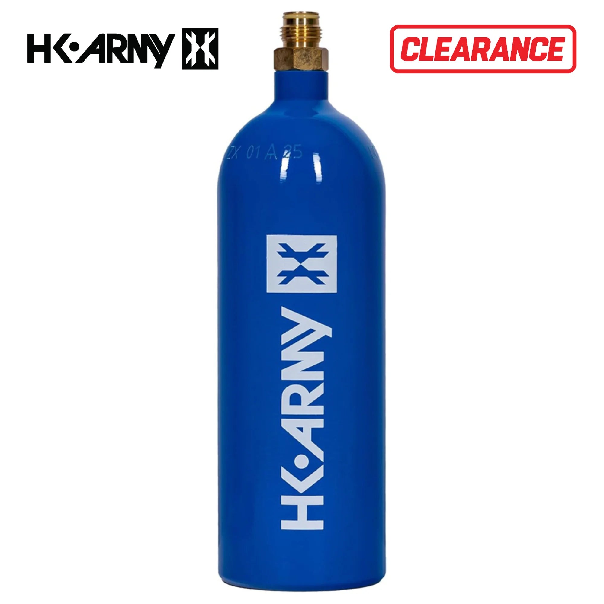 CLEARANCE HK Army 20oz Aluminum CO2 Paintball Tank - Blue | 2025 Hydro