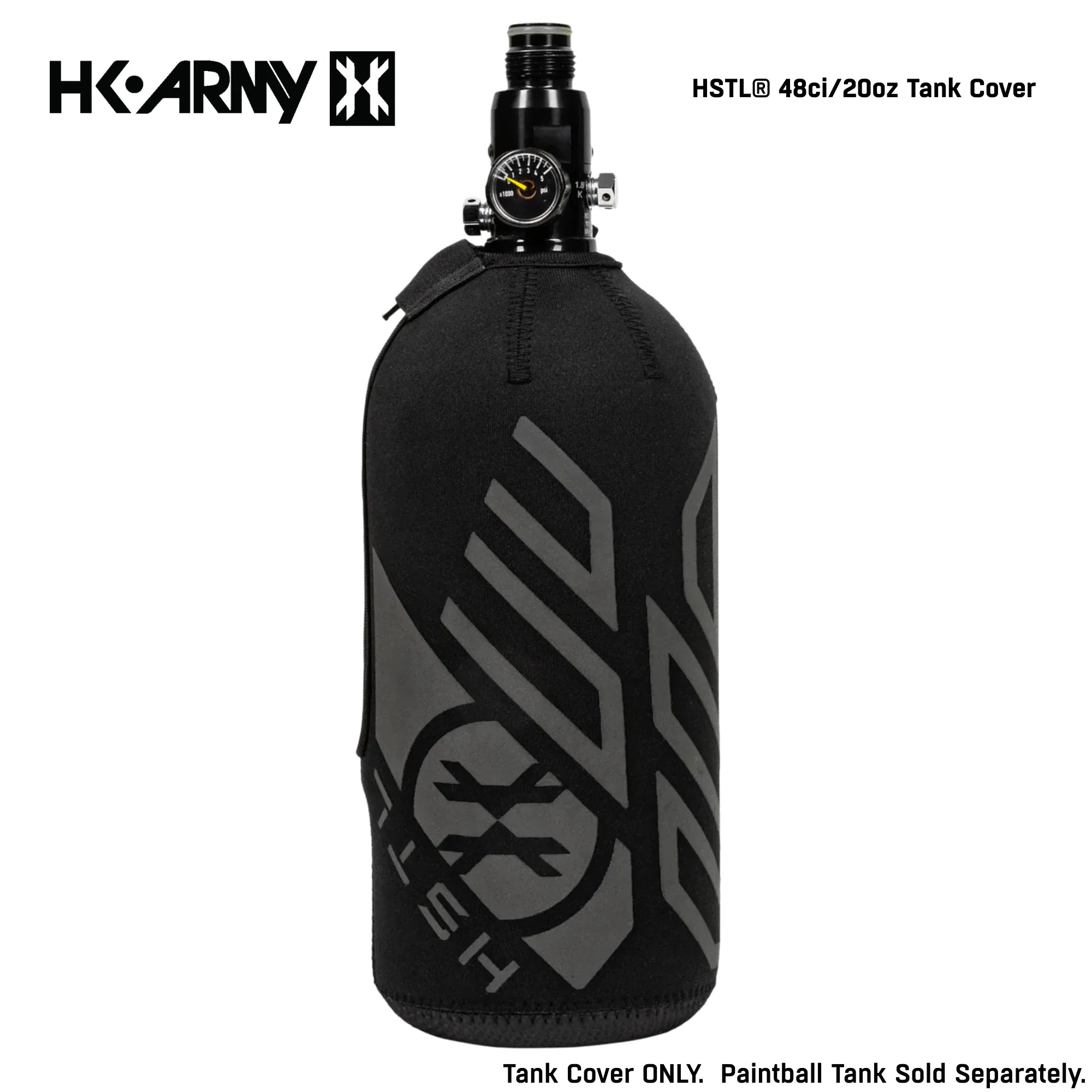HK Army HSTL Tank Cover 48ci / 20oz Default Title title, HPA tank cover, better tank grip, for turf slides, hero view