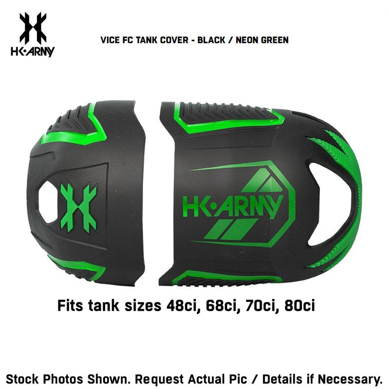 HK Army Vice FC Paintball Tank Cover | 48ci, 68ci, 70ci, 80ci | Black/Green