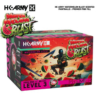 HK Army Premier Watermelon Blast scented paintballs pink fill 2000-round case
