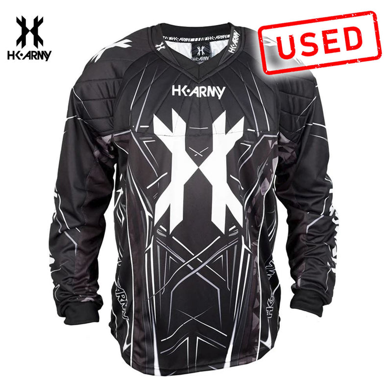 CLEARANCE Used HK Army HSTL Line Padded Paintball Jersey - Black / Grey - XL