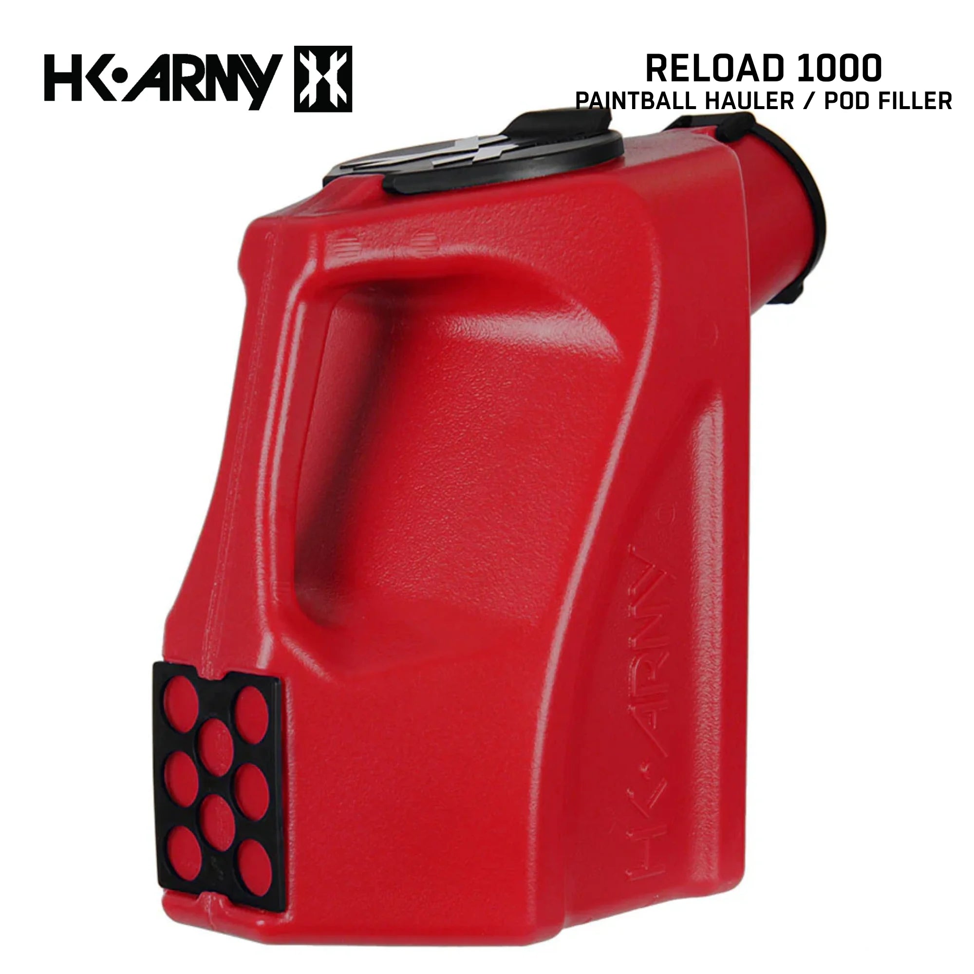 HK Army Reload 1000 round paintball hauler pod filler red