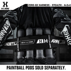 HK Army Zero-GX Paintball Harness Pod Pack - Stealth - 4+3+4