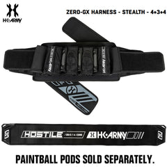 HK Army Zero-GX Paintball Harness Pod Pack - Stealth - 4+3+4