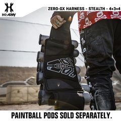HK Army Zero-GX Paintball Harness Pod Pack - Stealth - 4+3+4