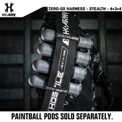 HK Army Zero-GX Paintball Harness Pod Pack - Stealth - 4+3+4