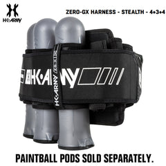 HK Army Zero-GX Paintball Harness Pod Pack - Stealth - 4+3+4