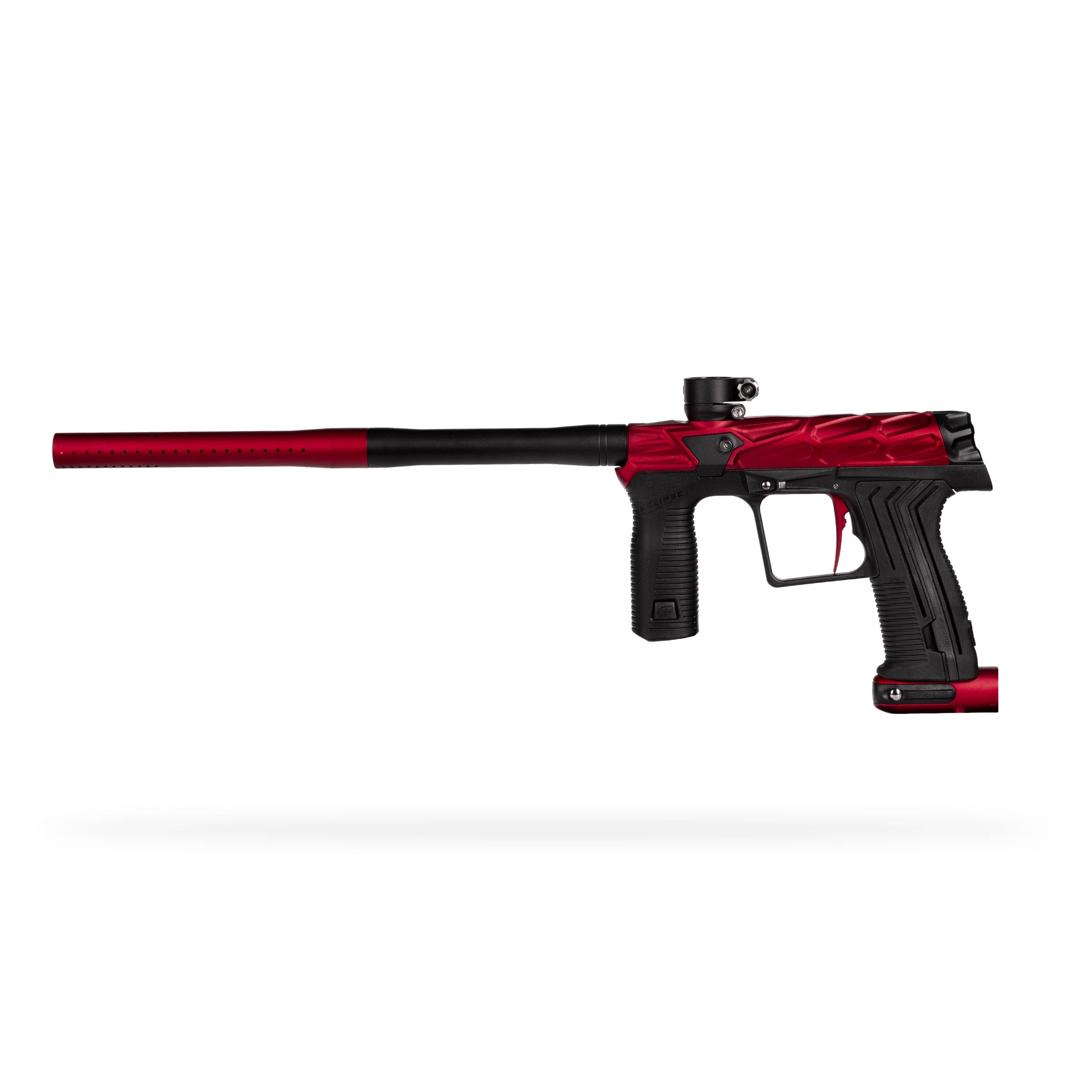 HK Army x Planet Eclipse ETHA3 MTL Hive Scorch Electronic std config, marker, accurate marker control, for woodsball play, rear angle