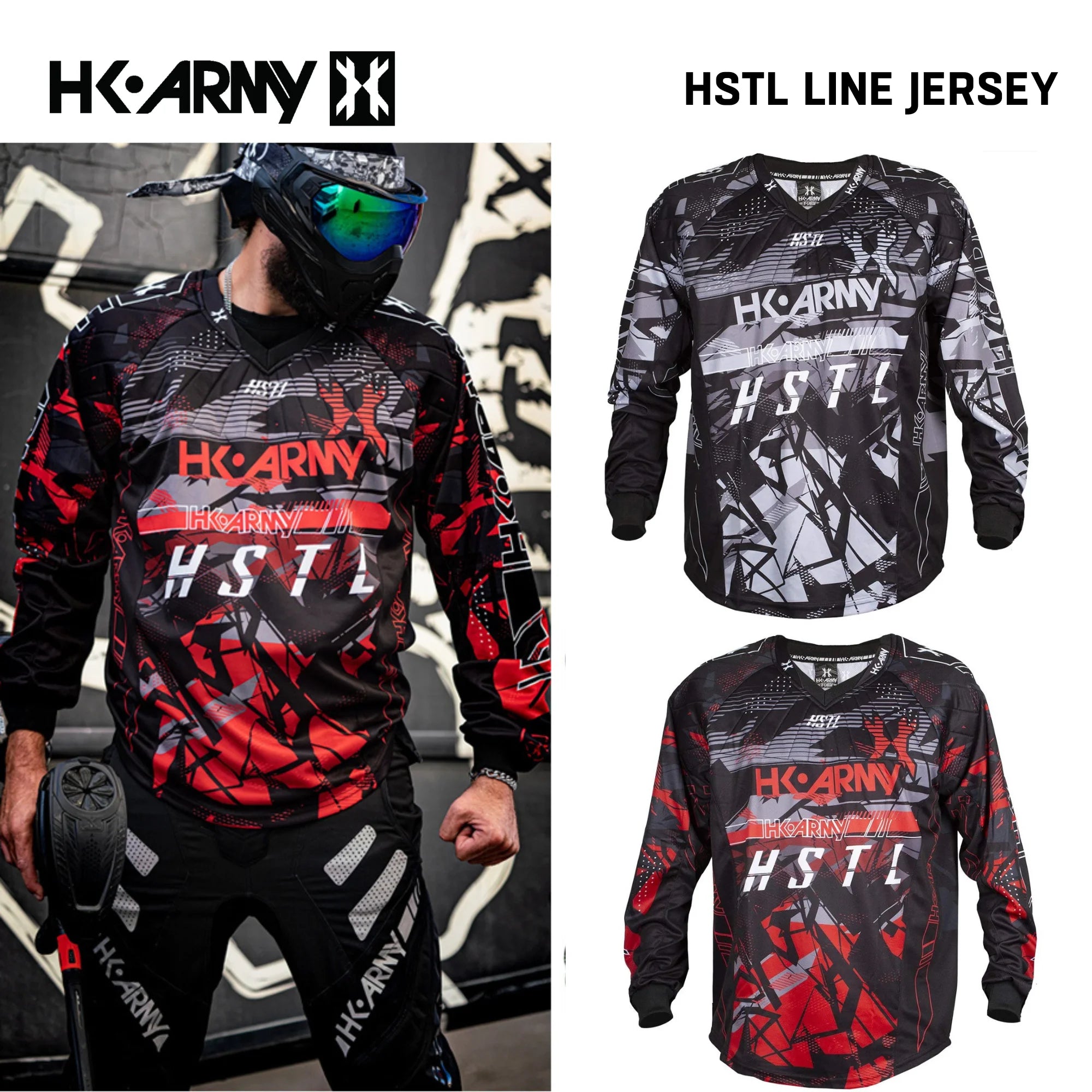HK Army HSTL Line Padded Paintball Jersey –  Lightweight Padded Performance