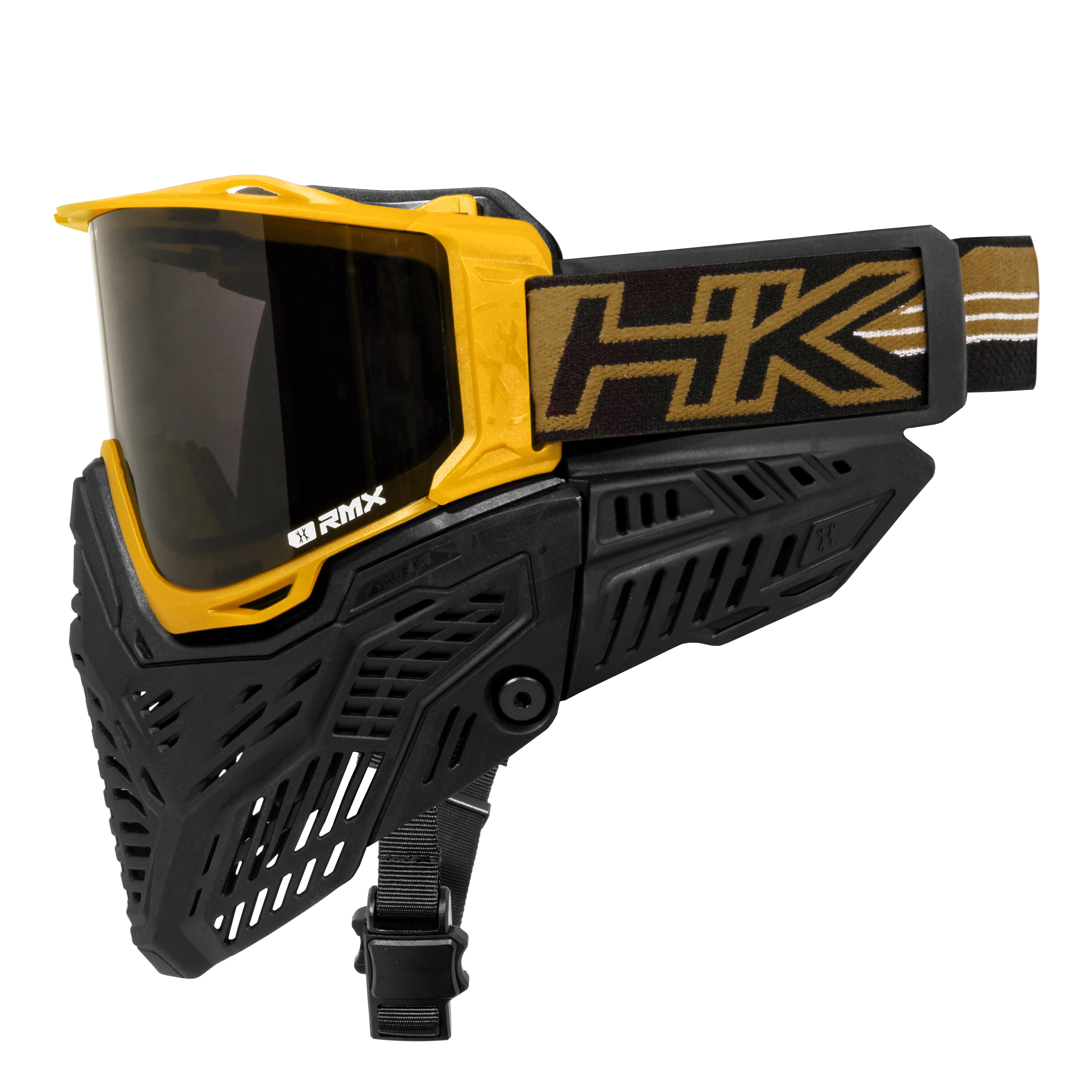 HK Army RMX Paintball Mask Goggle System Gold side view
