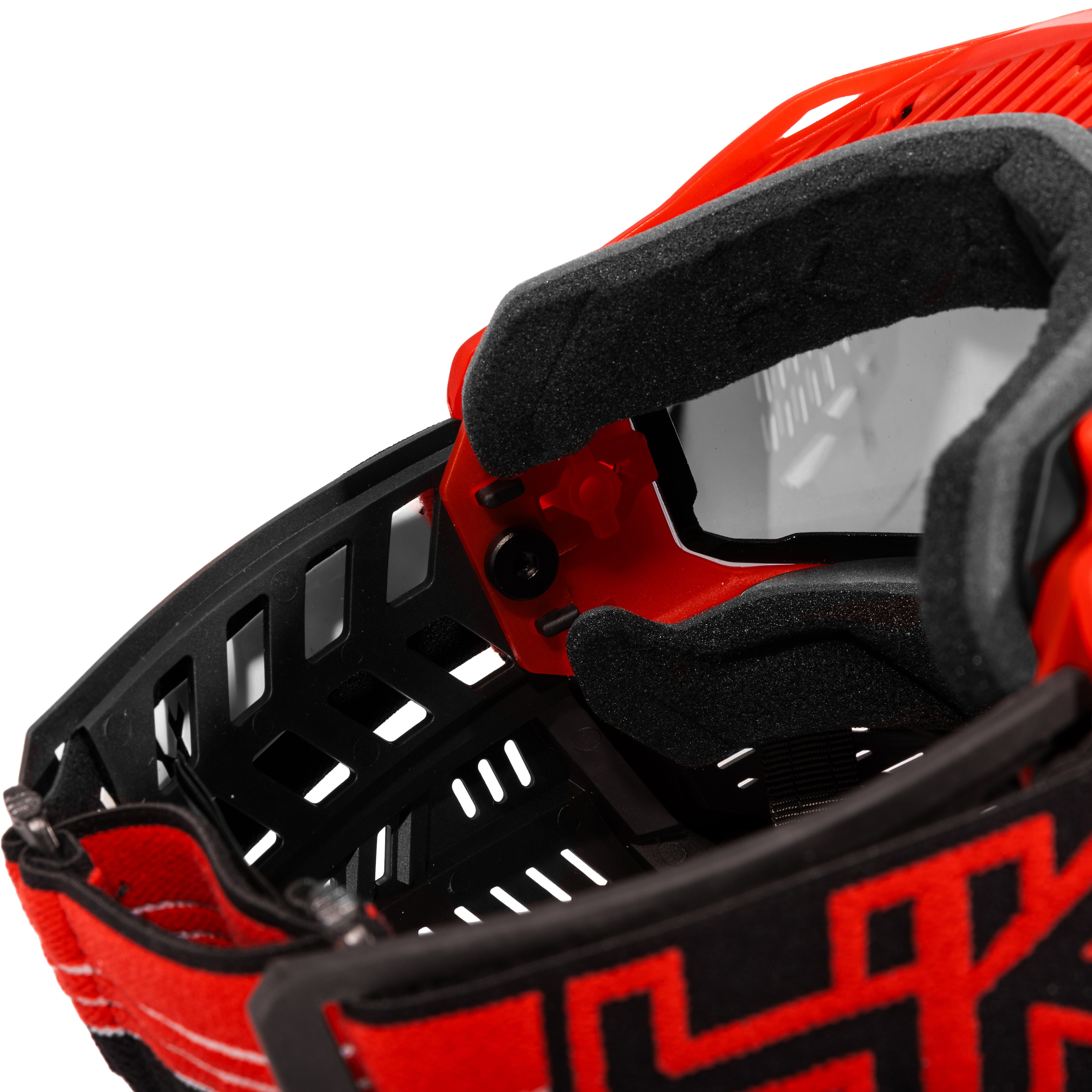 HK Army RMX Paintball Mask Goggle System Red interior foam detail