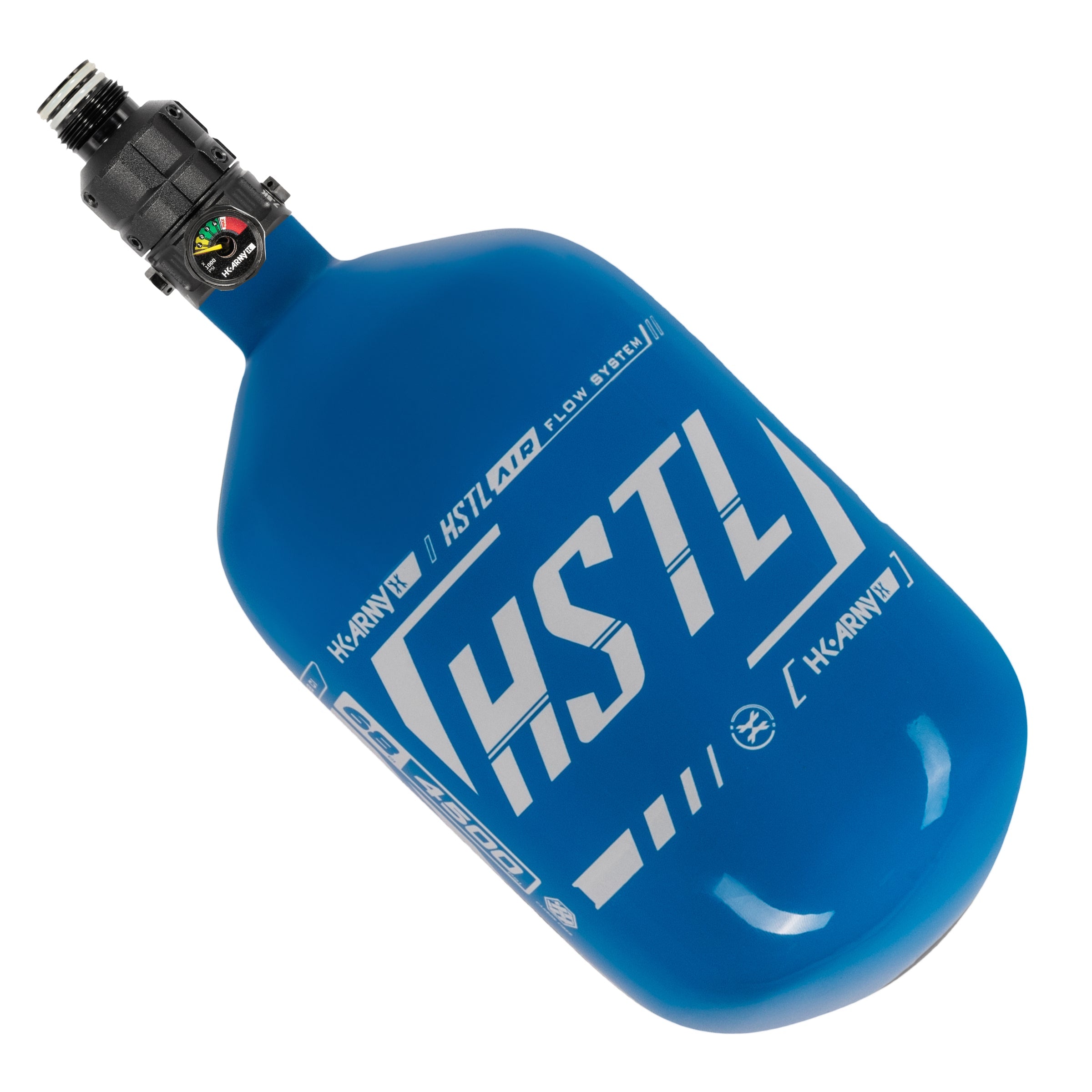 HK Army HSTL 68ci 4500 PSI Carbon Fiber Tank w/ Turbine Pro Reg – Blue/White