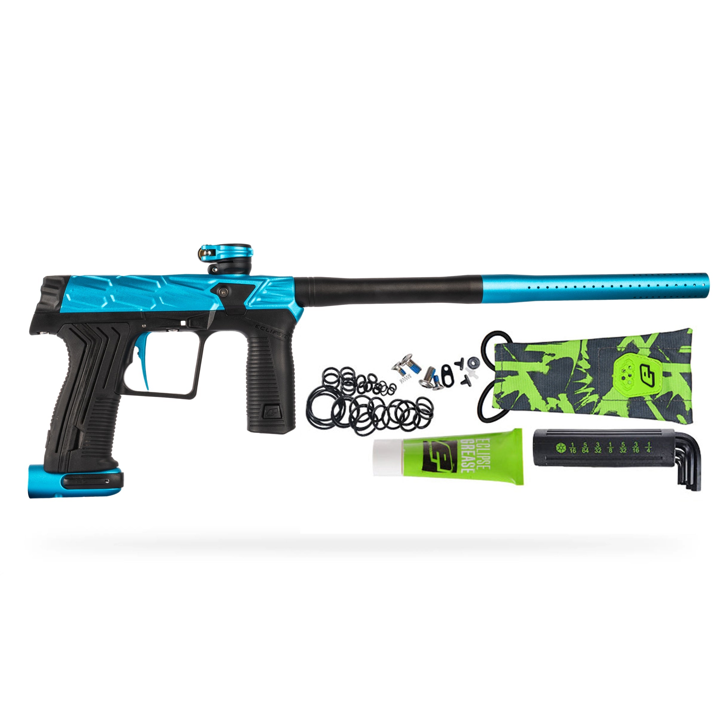 HK Army x Planet Eclipse ETHA3 MTL Hive Abyss Electronic std config, marker, accurate marker control, for woodsball play, studio view