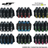 JT FX Harness Pod Pack 4+7 and 5+8 Pod Capacity Snow White color, pod pack harness, secure pod carry, for bunker moves, hero view