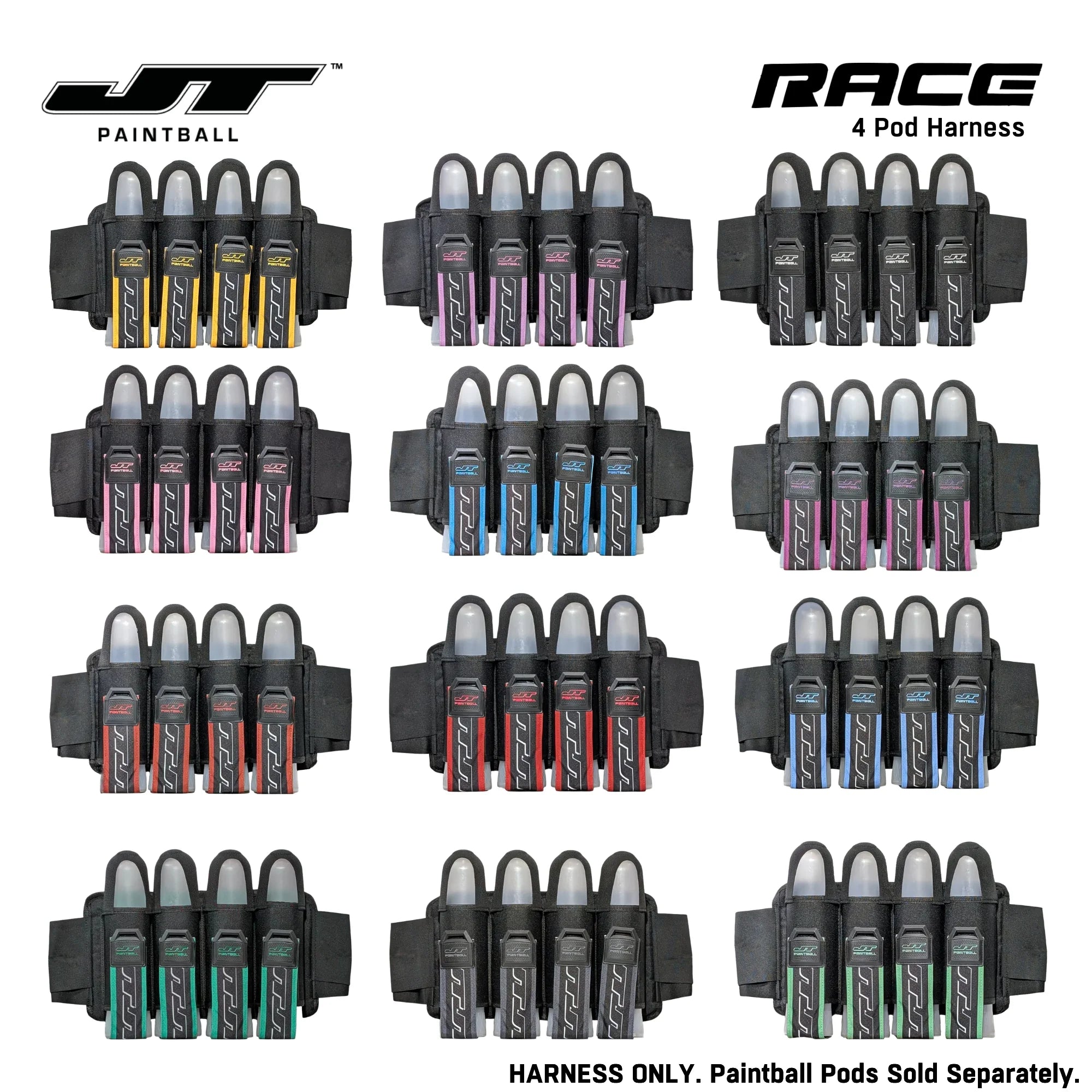 JT Race Paintball Harness 4 Pod Pack – Birthstone Edition