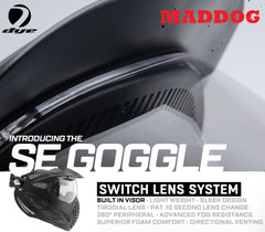 Maddog Dye SE Special Edition Thermal Anti-Fog Paintball Mask Goggle | Smoke - Clear - Mirror Dye