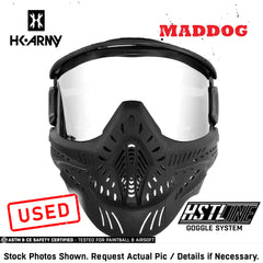 CLEARANCE Maddog HK Army HSTL Goggle Paintball Airsoft Mask with Anti Fog Thermal Lens | CLEAR SMOKE FIRE ICE GOLD CHROME | USED But NOT Abused