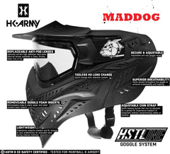 CLEARANCE Maddog HK Army HSTL Goggle Paintball Airsoft Mask with Anti Fog Thermal Lens | CLEAR SMOKE FIRE ICE GOLD CHROME | USED But NOT Abused