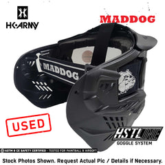 CLEARANCE Maddog HK Army HSTL Goggle Paintball Airsoft Mask with Anti Fog Thermal Lens | CLEAR SMOKE FIRE ICE GOLD CHROME | USED