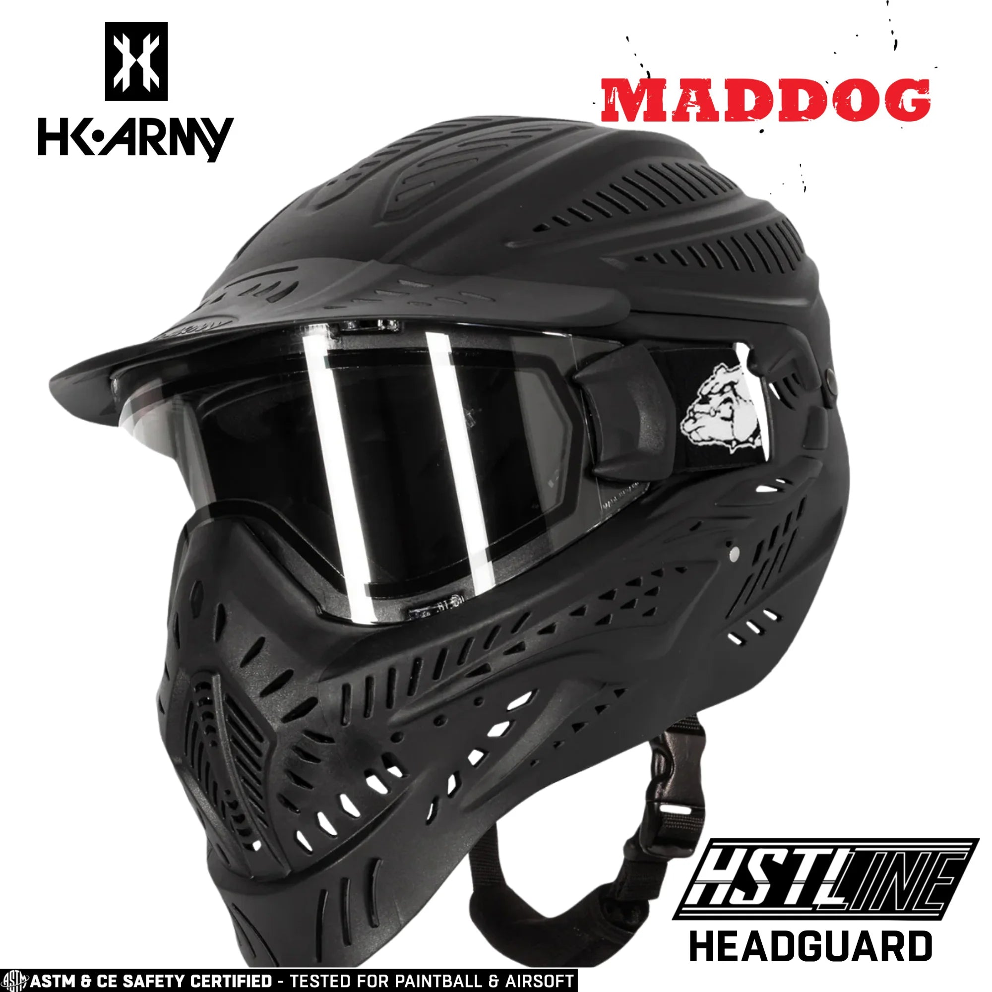 Maddog HK Army HSTL Goggle Paintball & Airsoft Mask With Thermal Lens | Standard - Full-Coverage - Skull
