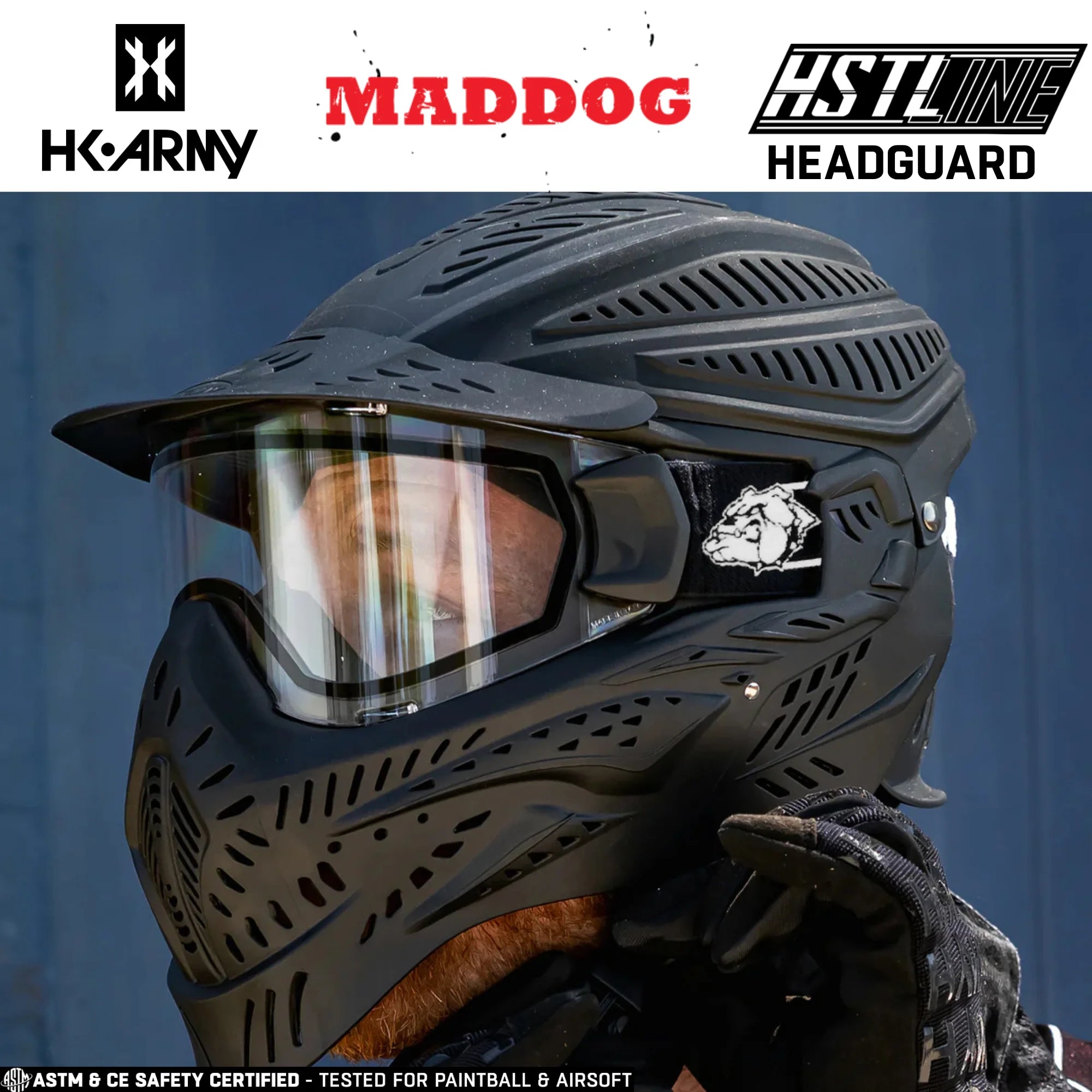Maddog HK Army HSTL Goggle Paintball & Airsoft Mask With Thermal Lens | Standard - Full-Coverage - Skull