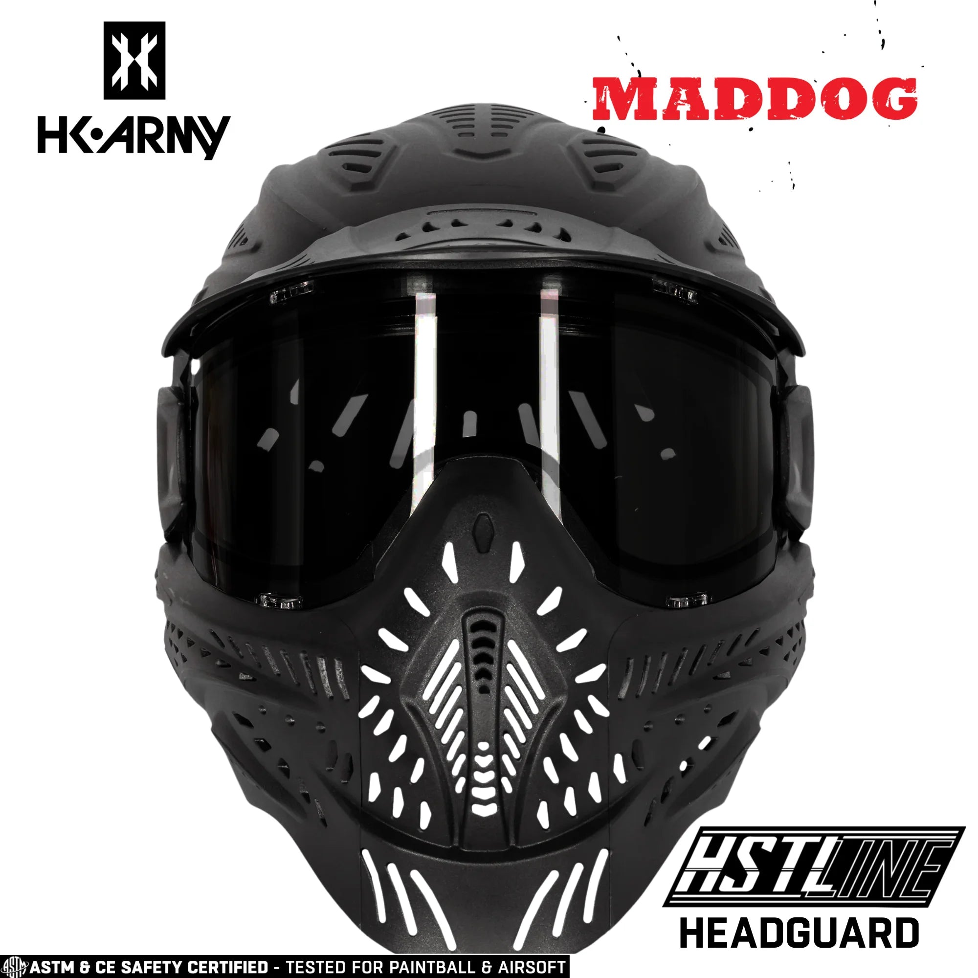 Maddog HK Army HSTL Goggle Paintball & Airsoft Mask With Thermal Lens | Standard - Full-Coverage - Skull