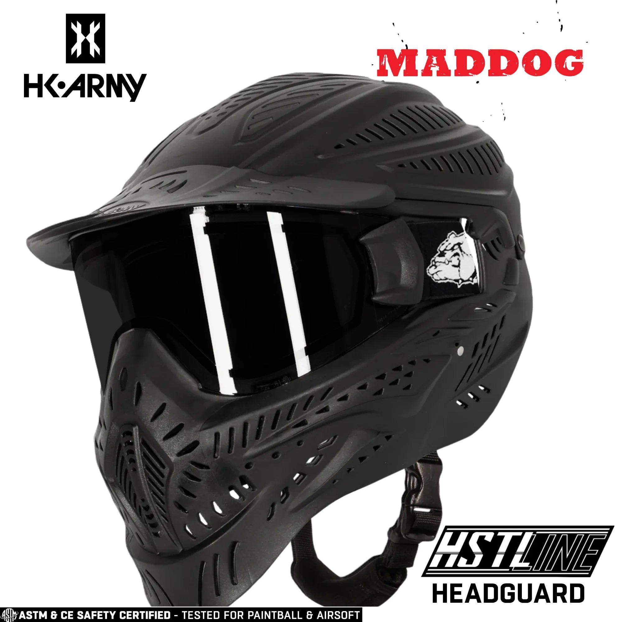 Maddog HK Army HSTL Goggle Paintball & Airsoft Mask With Thermal Lens | Standard - Full-Coverage - Skull