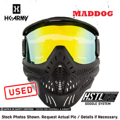 CLEARANCE Maddog HK Army HSTL Goggle Paintball Airsoft Mask with Anti Fog Thermal Lens | CLEAR SMOKE FIRE ICE GOLD CHROME | USED