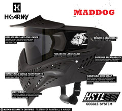 CLEARANCE Maddog HK Army HSTL Goggle Paintball Airsoft Mask with Anti Fog Thermal Lens | CLEAR SMOKE FIRE ICE GOLD CHROME | USED