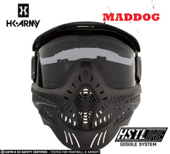 Maddog HK Army HSTL Goggle Paintball Airsoft Mask with Anti Fog Thermal Lens | CLEAR SMOKE FIRE ICE GOLD CHROME Dye