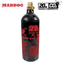 Maddog 20 Oz CO2 Tank (Aluminum Single choose your qty, accessory, durable field use, for gear bags, hero view