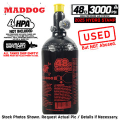 CLEARANCE Maddog 48/3000 Compressed Air Aluminum HPA Paintball Tank with Regulator - 2025 Hydro | Used But NOT Abused