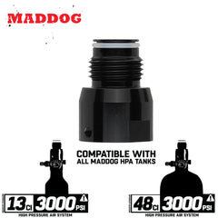 Maddog HPA Paintball Tank Standard Regulator Bonnet w/ O-Ring | REPLACEMENT PART**