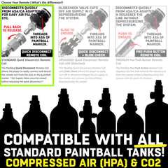 CLEARANCE Maddog Quick Disconnect Paintball Tank Remote Coils - High Pressure Air (HPA) & CO2 | USED