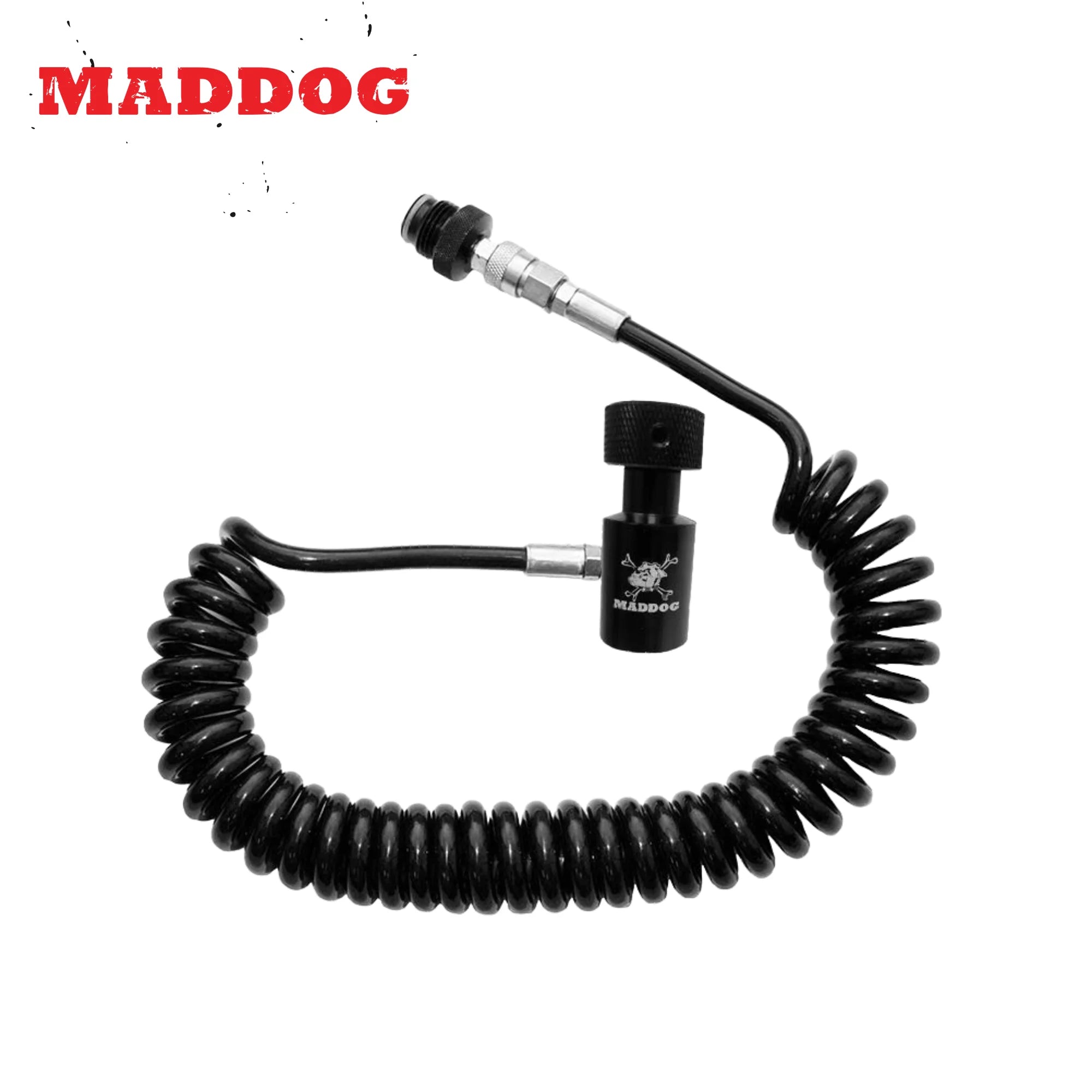 Maddog Quick Disconnect Paintball Tank Remote Coil - High Pressure Air (HPA) & CO2