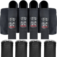 CLEARANCE Maddog 4 Pod Vertical Paintball Harness Pod Pack w/ (4) 150 Round BONES Paintball Pods | USED