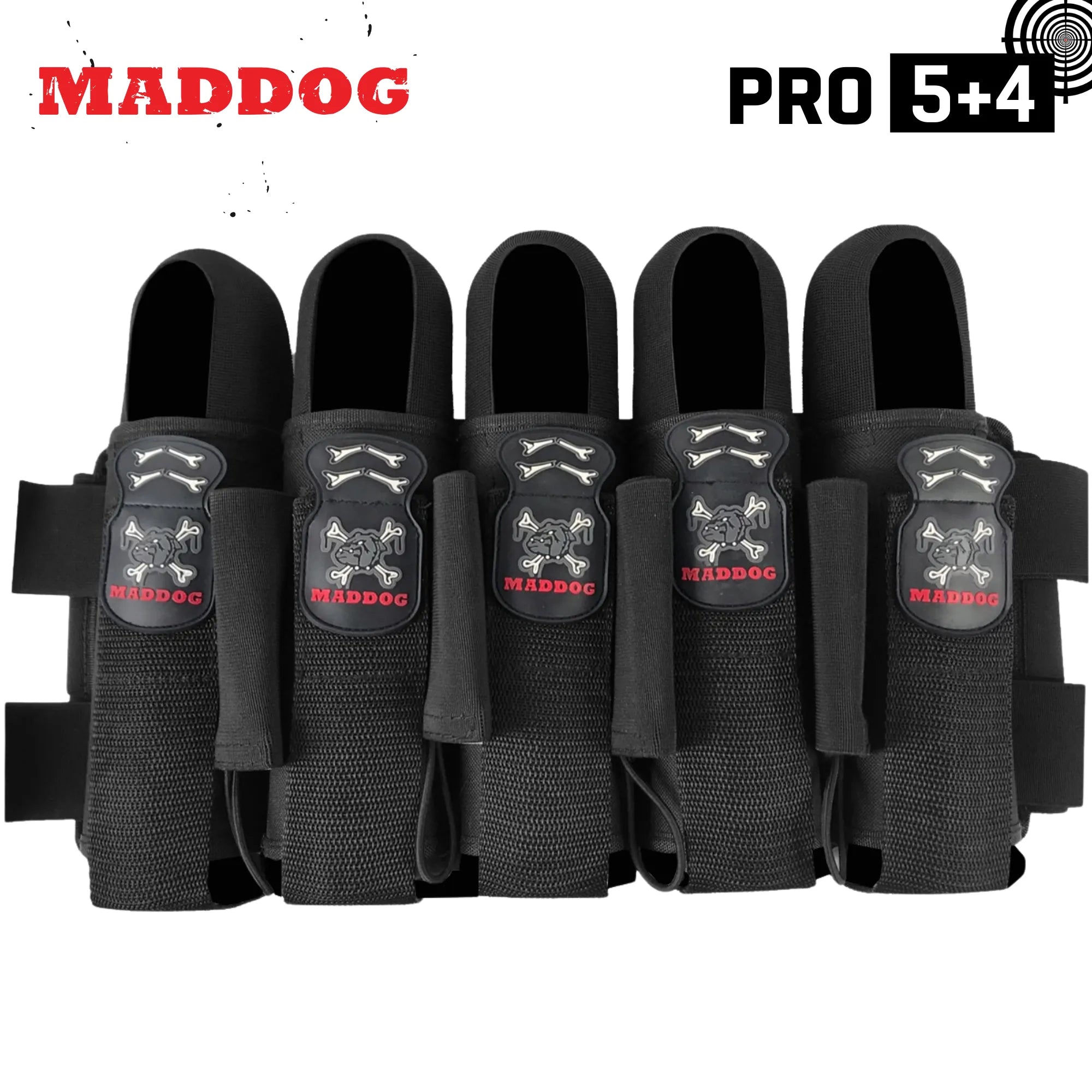 Maddog Pro Paintball Harness Pod Vertical Holder Belt 3+2 4+3 5+4