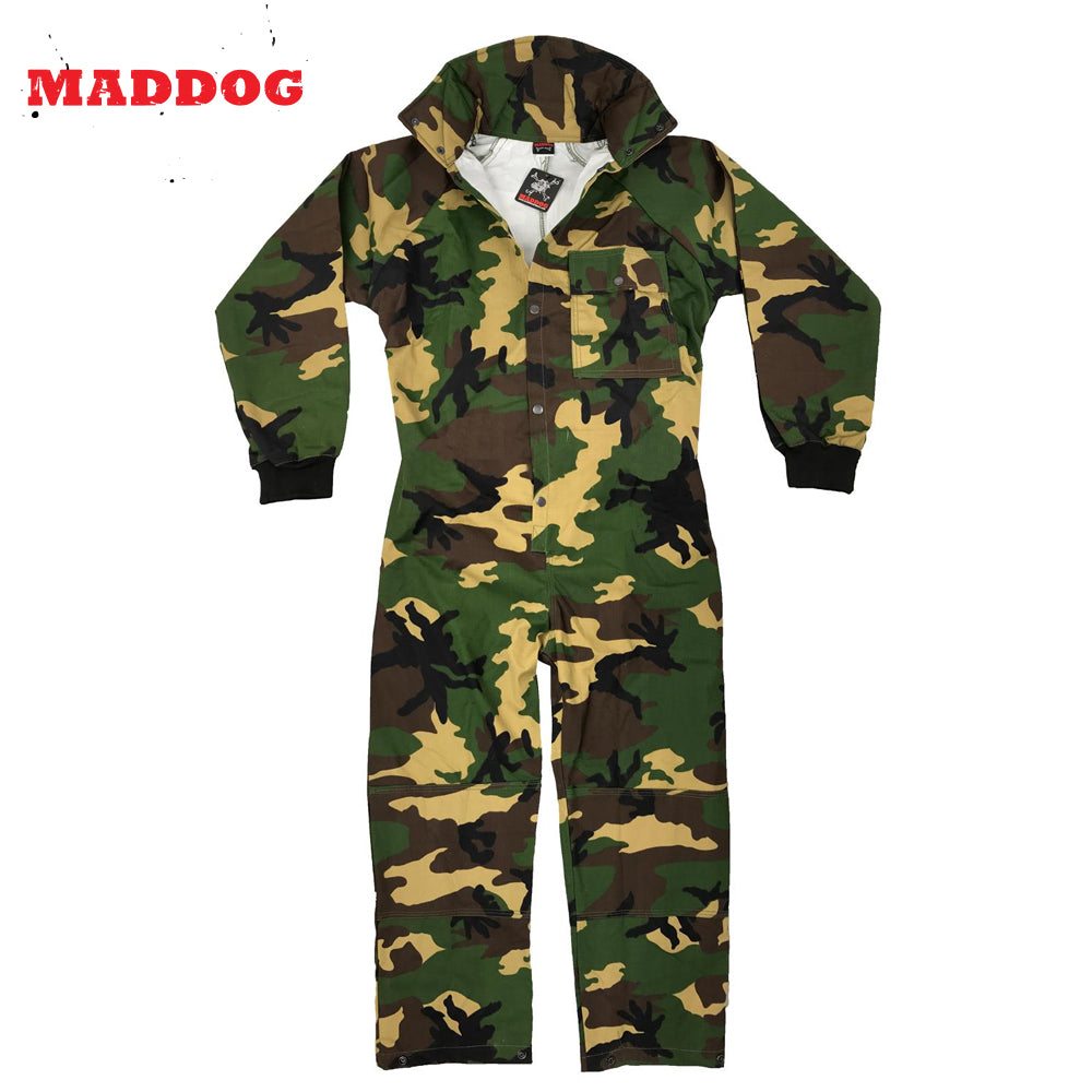 Maddog Tactical Paintball Rip Stop Coverall Jumpsuit | Black | Camo