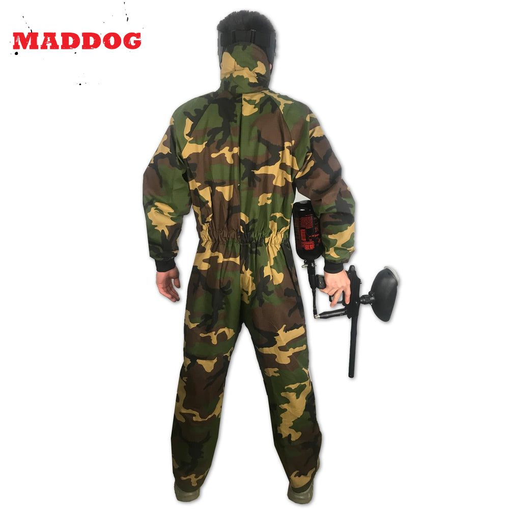 Maddog Tactical Paintball Rip Stop Coverall Jumpsuit | Black | Camo